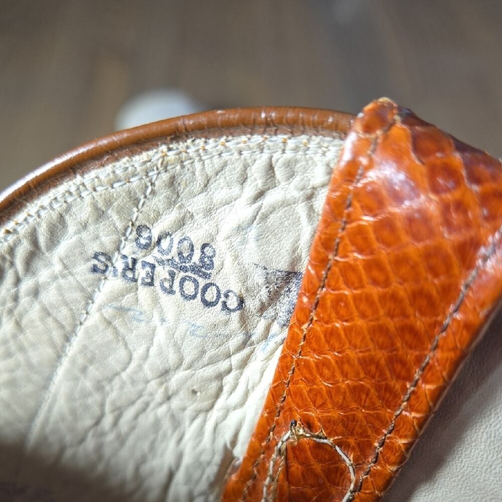 Beautiful Vintage Dan Post Snakeskin Cowgirl Boots - Picture 8 of 12